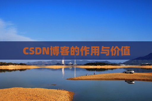 CSDN博客的作用与价值